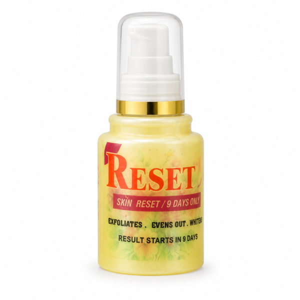 Reset 9 Exfoliating Oil For Whitening and Evens Out Skin body oil